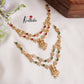 Simple AD Two Layer Lakshmi Pendant Necklace NC2195 (Available in 2 Colours)
