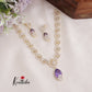 Gorgeous Sparking CZ Floral Design Necklace NC2133 (Available in 3 Colours)