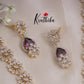Gorgeous Sparking CZ Floral Design Necklace NC2133 (Available in 3 Colours)
