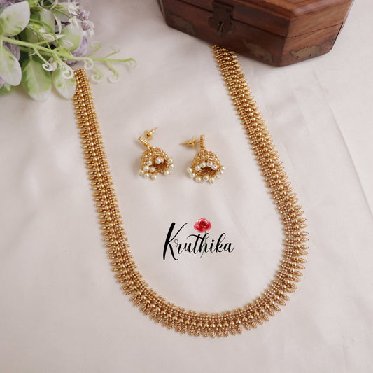 Traditional Gold Replica Long Haaram LH619