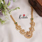 Elegant Temple Lakshmi Necklace with Pearl Drop NC2194