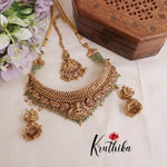 Premium Bridal Jalebi Temple Lakshmi Chocker Set NC2105