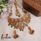 Grand AD Jadau Peacock Temple Lakshmi Bridal Choker Set NC2105