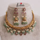 Beautiful Antique Kemp Mango Pendant with Pastel Green Drops NC2119