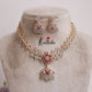 Beautiful CZ Jade Blossom AD Necklace Set NC2144 (Available in 3 Colours)