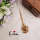 Luxury AD Floral Peacock Design Multi Stone Bridal Choker NC2112
