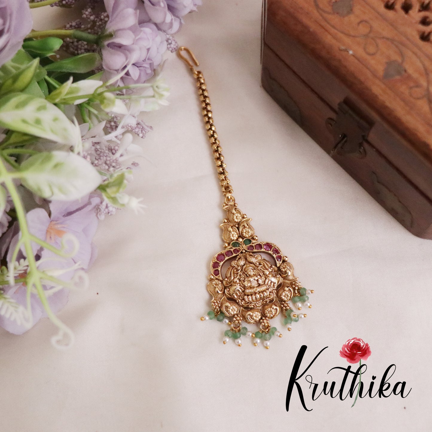 Royal Bridal Temple Lakshmi Jadau Choker NC2110