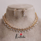 Beautiful Sparkling American Diamond Fringe CZ Necklace NC2136 (Available in 4 Colours)
