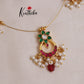 Simple Jadau Pendant Invisible Chain NC2096