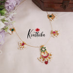 Simple Jadau Pendant Invisible Chain NC2096