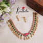 Gorgeous Lotus Design Kundan Jadau Neckalce Set NC2108 (Available in 4 Colours)
