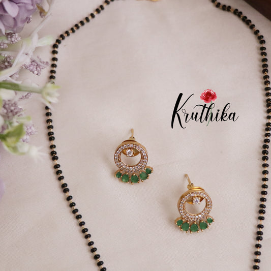 Elegant Mangalsutra with Earrings Set NC2097