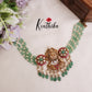 Beautiful Lakshmi Peacock Jadau Chocker Beads NC2106 (Available in 2 Colour Beads)