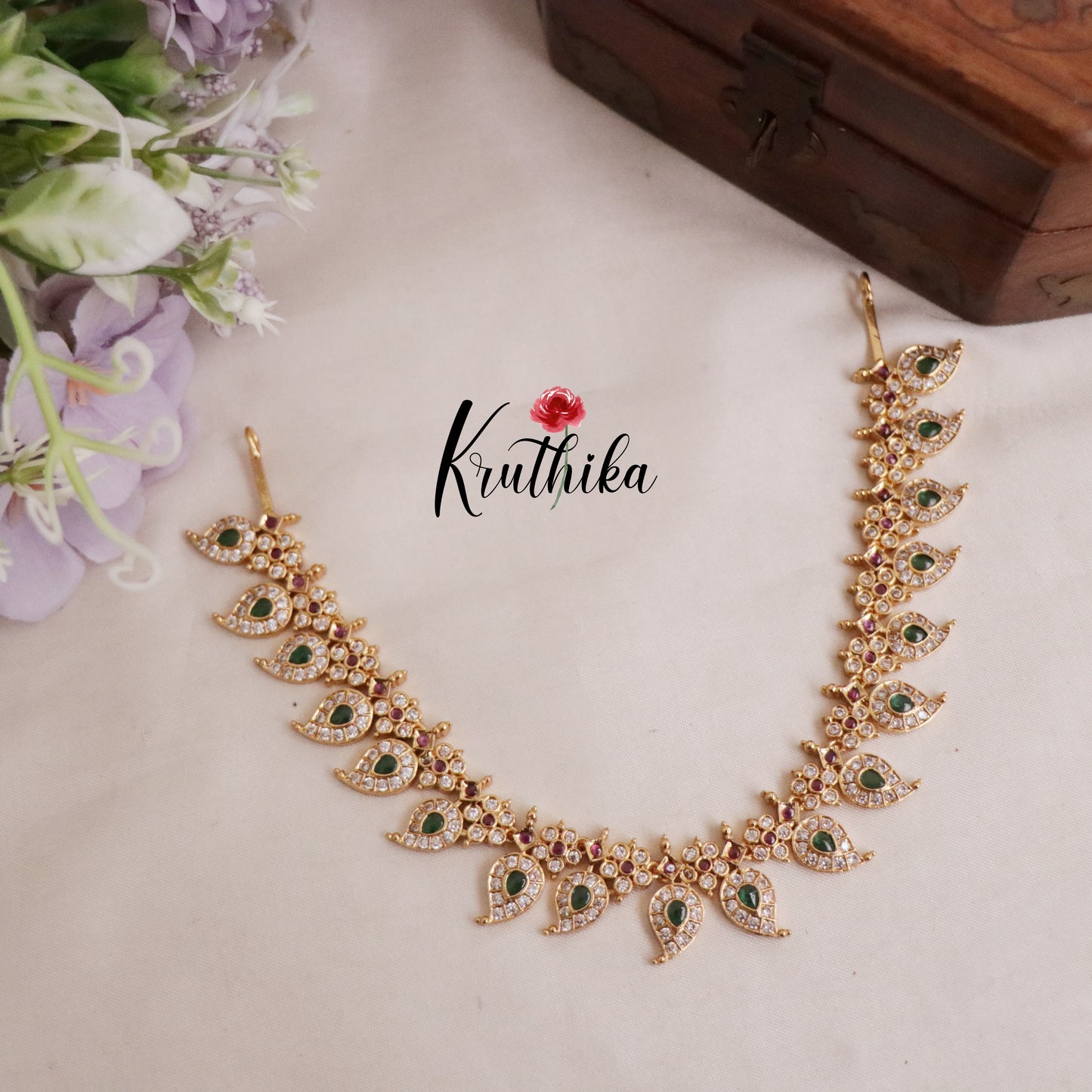 Royal Jadau Maanga Design Necklace Set NC2109
