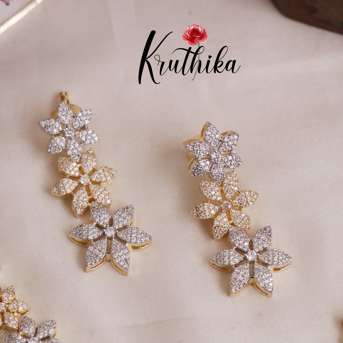 Beautiful Floral Blooming Elegance Necklace Set NC2092