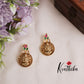Trendy Multi Stone Temple Lakshmi Pendant Set PS18