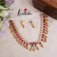 Gorgeous Lotus Design Kundan Jadau Neckalce Set NC2108 (Available in 4 Colours)