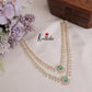 Trendy Sparking Double Layer CZ Necklace Set NC2136 (Available in 4 Colours)