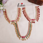 Gorgeous Lotus Design Kundan Jadau Neckalce Set NC2108 (Available in 4 Colours)