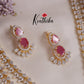 Trendy Sparking Double Layer CZ Necklace Set NC2136 (Available in 4 Colours)