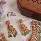 Royal Antique Jadau Bridal Choker with Lakshmi Earrings NC2098