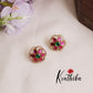 Premium Jadau kundan floral studs E771