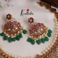 Grand Precious Kemp Peacock with Green Beads Necklace NC2141