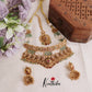 Luxury AD Floral Peacock Design Multi Stone Bridal Choker NC2112