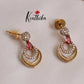 Beautiful American Diamond Wave Necklace NC2134 (Available in 3 Colours)