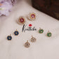 Beautiful Sparkling Floral Radiance Changeable Ear Studs E432