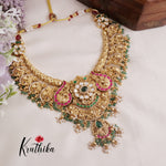 Elegant Bridal Peacock Jadau Necklace Set NC2117