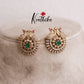 Beautiful Sparkling Elegance Peacock Changeable Stone Ear Studs E434