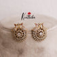 Beautiful Sparkling Elegance Peacock Changeable Stone Ear Studs E434