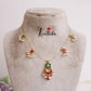 Simple Jadau Pendant Invisible Chain NC2096