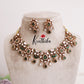 Beautiful Kundan Jadau Stone Chandbalis Design Necklace Set NC2107 (Available in 2 Colours)