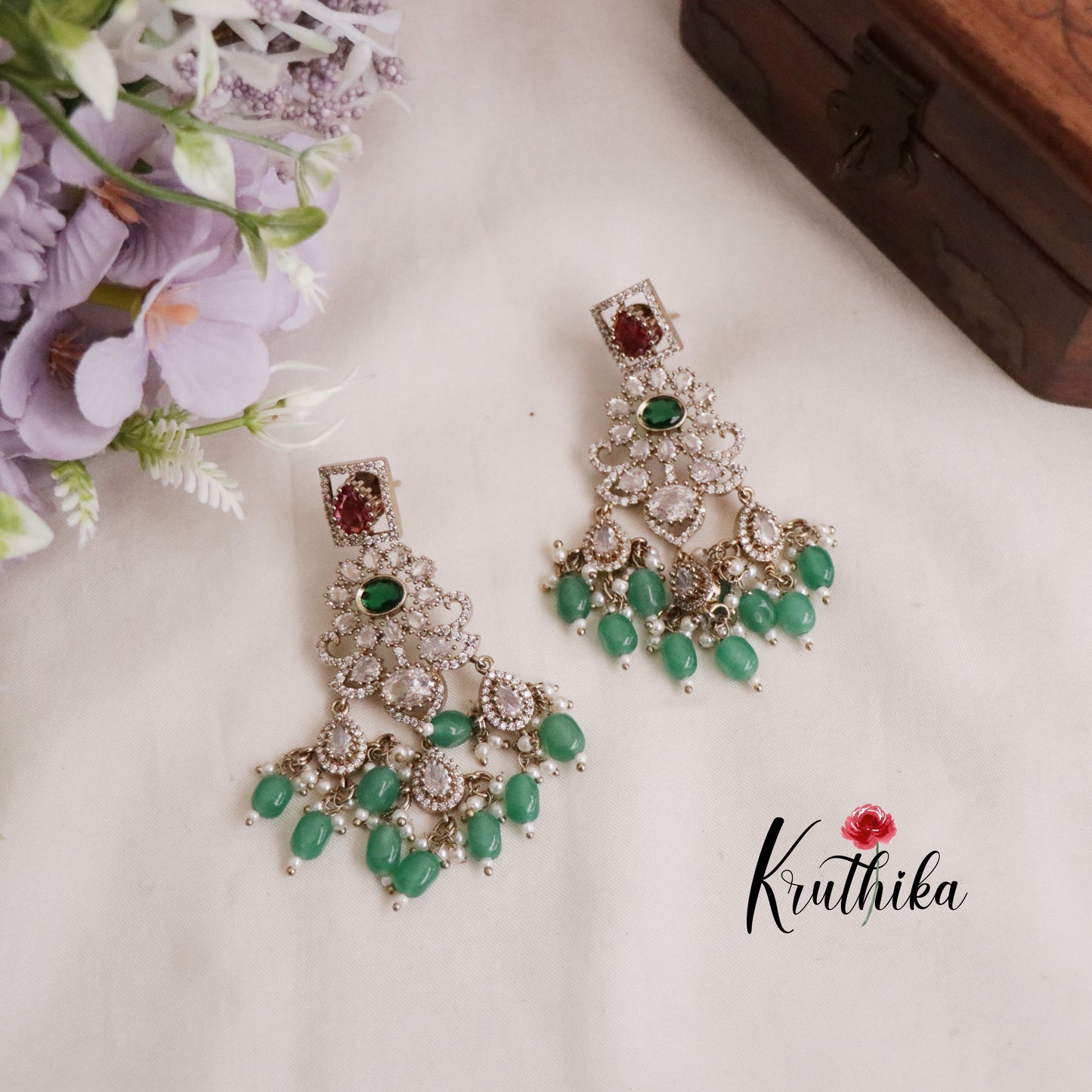 Royal AD/Victorian Necklace with Pair of Earrings & Maang Tikka NC2077(Available in 5 Colours)