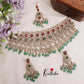 Royal AD/Victorian Necklace with Pair of Earrings & Maang Tikka NC2077(Available in 5 Colours)