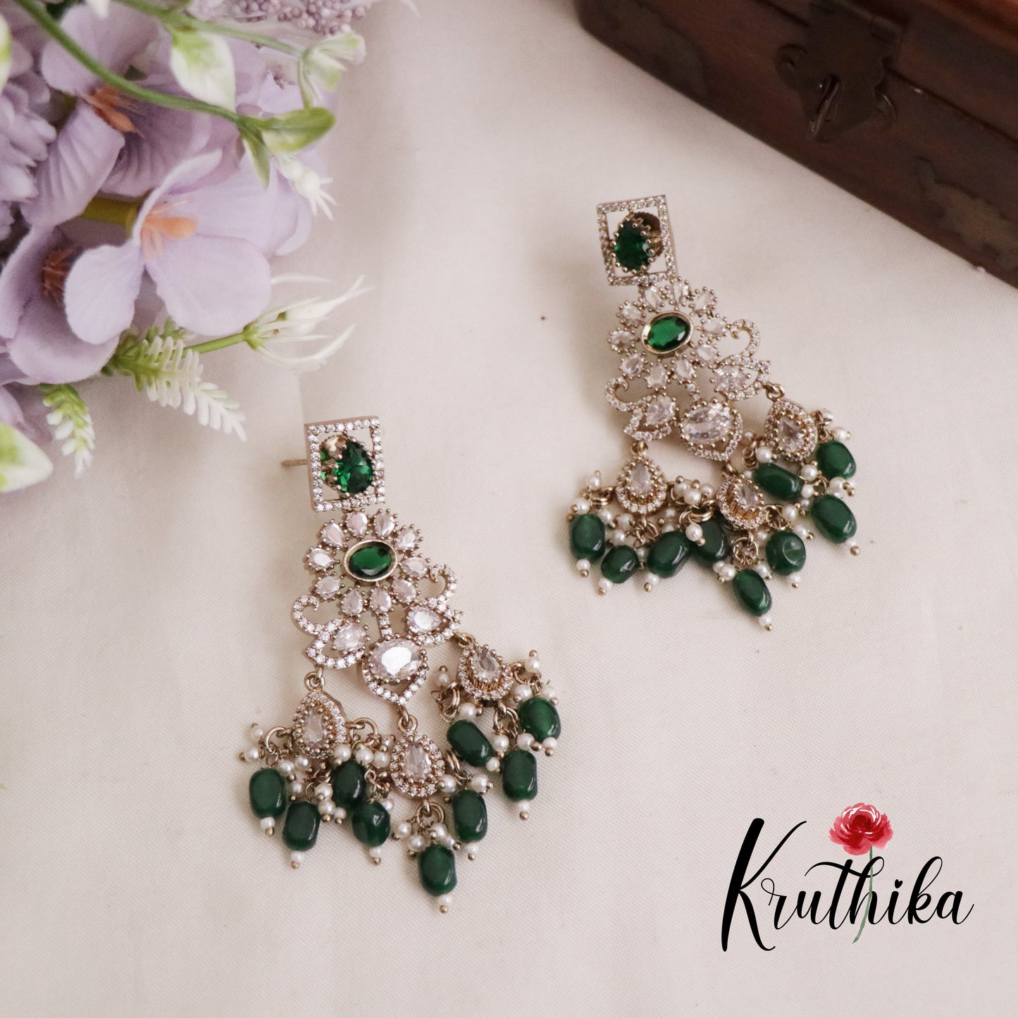 Royal AD/Victorian Necklace with Pair of Earrings & Maang Tikka NC2077(Available in 5 Colours)