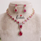 Royal Romance Duo CZ Necklace Set NC2139 (Available in 2 Colours)