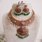 Grand Precious Kemp Peacock with Green Beads Necklace NC2141