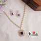 Elegant Sparkling Majesty CZ Necklace Set NC2081 (Available in 3 Colours)