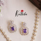 Elegant Sparkling Majesty CZ Necklace Set NC2081 (Available in 3 Colours)