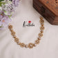 Beautiful Gold Plated Floral Kundan Stone Studded Necklace with Earrings NC2083 (Available in 3 Colours)