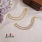 Elegant CZ Sparkle Lustre Drop Earchains EC99