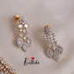Classic Sparking CZ Zircon Leaf Cascade Neckalce NC2149