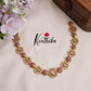 Beautiful Gold Plated Floral Kundan Stone Studded Necklace with Earrings NC2083 (Available in 3 Colours)