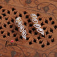 Trendy CZ Sparkling Leaf Motif Necklace NC2145