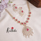 Trendy CZ Sparkling Floral Design with Pearl Drops NC2150(Available in 2 Colors)