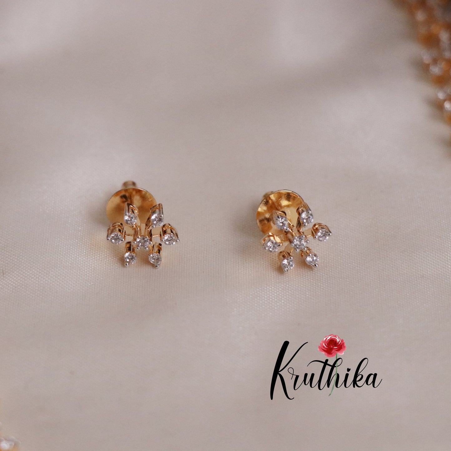 Beautiful CZ Sparking Floral Design Haaram LH1925