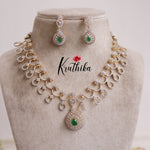 Beautiful Divine Sparkling CZ Necklace Set NC2140 (Available in 2 Colours)